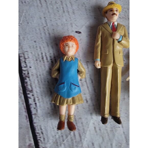 1982 Knickerbocker Little Orphan Annie Mini Figurine Miniatures Lot Of 3 - Picture 3 of 6